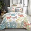 XCQHZYQ Butterfly Floral 3D Duvet Cover Set, 180 x 200 cm view 1
