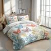 XCQHZYQ Butterfly Floral 3D Duvet Cover Set, 180 x 200 cm view 3