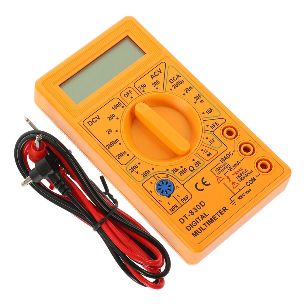 830D Digital Multimeter with Buzzer, 3 1/2-Digit Meter