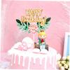 Christmas Party Cake Insert Cards, 4-Piece Paper Set with Sticks view 3