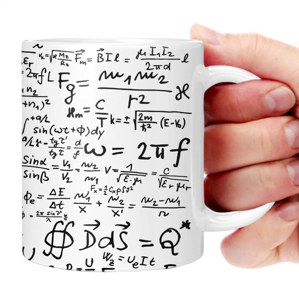 Genrico Mathematics Mug | Coffee Mug with Famous Mathematical