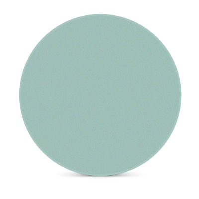 Mateju Solid-Color Round Ceramic Coasters with Cork Base, Washable and Reusable, Aqua, 6-Piece Set
