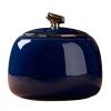 Ceramic Tea Storage Jar, 800 ml, Dark Blue view 1