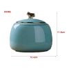 Ceramic Tea Storage Jar, 800 ml, Dark Blue view 2