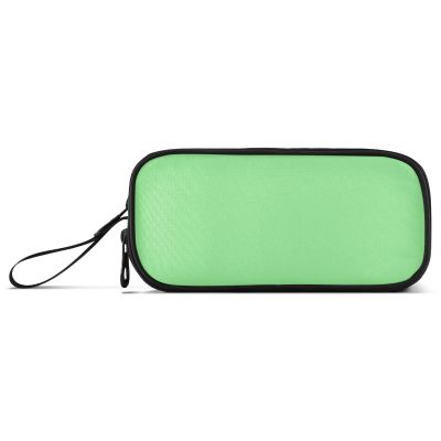 RPLIFE Zipper Pencil Case, Dark Gray and Light Green, One Size, Artistic Style