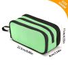 RPLIFE Zipper Pencil Case, Dark Gray and Light Green, One Size, Artistic Style view 3