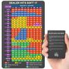 EliteSign Blackjack Strategy Card, Stainless Steel, 4+ Decks, Dealer Hits Soft 17, with Leather Case view 1