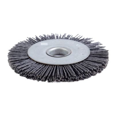 TUOYDJA Nylon Wire Disc Brush 90 mm/110 mm, Abrasive Nylon Wheel for Wood Polishing (90 mm)