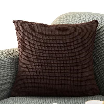 ELYSYSRL Corduroy Pillow Cover, Decorative Throw Pillowcase, Color 14, 55 x 55 cm, Pack of 1