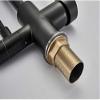 Black Kitchen Faucet with Two Swiveling Spouts view 3