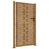 Myheimly Corten Steel Garden Gate, Square Design, Lockable, 105 x 180 cm view 2
