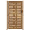 Myheimly Corten Steel Garden Gate, Square Design, Lockable, 105 x 180 cm view 4