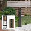 Vertical Outdoor Garden Water Standpipe with Faucet and Hose Holder view 3