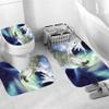 Weier Wolf Bathroom Rug Set, Non-Slip, Washable, 3-Piece Bath Mat Set view 2