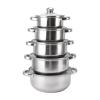 Stainless Steel Cookware Set with Glass Lids, 16–24 cm view 1
