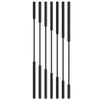 Room Divider Posts, Black, 47/65/72/76/80/95/100/110/115/120 in High, Privacy Screen, 7-Pack (Black A, H 145 cm) view 1