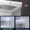 AILZCFX Stainless Steel Utility Sink with Faucet, Platform and Adjustable Legs, 80 × 50 × 80 cm view 2