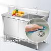 AILZCFX Stainless Steel Utility Sink with Faucet, Platform and Adjustable Legs, 80 × 50 × 80 cm view 4