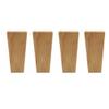 Solid Rubber Wood Furniture Legs, Square, Set of 4 view 1