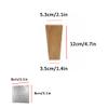 Solid Rubber Wood Furniture Legs, Square, Set of 4 view 2