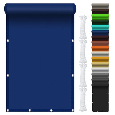WUQINC Rectangular Sun Shade Sail 200 x 250 cm, Dark Blue