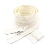 ZIPZSY 2-Pack #5 Resin Open-End Zippers, Ivory, 70 cm view 1