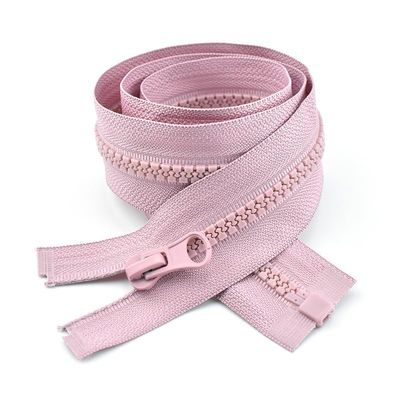 ZIPZSY 2-Pack #5 Open-End Resin Zippers, 60 cm, Dark Pink