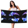 OKFSTY Orca Killer Whale Lightweight Beach Towel view 1