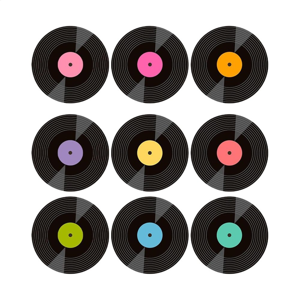 Retro Music Record Coasters