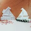 ALEFBET Sailboat Money Gift Holder Silicone Mold (S1430) view 2