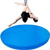 TUPOSTAR Round Pole Crash Mat, Black Foldable Gymnastics Pad, Thick EPE Foam, 160 x 5 cm view 1
