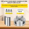 ZJchao Manual Self-Centering Lathe Chuck, 3-Jaw/4-Jaw view 3