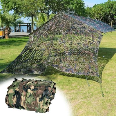 Camouflage Shade Net 4 x 4 m (13 x 13 ft), Privacy Screen for Hunting, Garden, Camping and Decoration