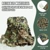 Camouflage Shade Net 4 x 4 m (13 x 13 ft), Privacy Screen for Hunting, Garden, Camping and Decoration view 3