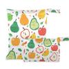 siphylline Reusable Baby Bags, 2-Pack, Wet/Dry Travel Bags with Handles, Colorful Apples and Pears view 1
