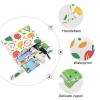siphylline Reusable Baby Bags, 2-Pack, Wet/Dry Travel Bags with Handles, Colorful Apples and Pears view 4