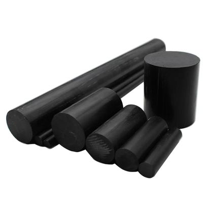 GIJMZY Black Round Rod, High-Density Polyethylene and PA6 Pure Nylon, Wear-Resistant, 3–300 mm Diameter (100 mm Length, 5 mm, 10 pcs)