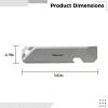 Titanium Pry Bar Tool with Keyhole, Mini Survival Gadget with Bottle Opener, 9.1 cm view 3