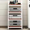 Mobile Audio and Media Stand, Hi-Fi Rack with Storage Shelves view 1