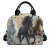 POLERO Lunch Bags for Girls, Insulated Lunch Bag, Picnic Cooler Bag for School, Reusable view 2