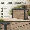 Keter Ontario Garden Storage Box, 870 L | 147 x 83 x 86 cm | Wood-Look Plastic | Gas-Strut Lid | Lockable view 3