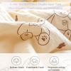 Gycdwjh Down Duvet 200 x 230 cm, 100% Organic Cotton All-Season Washable Quilted Blanket, Color 5, 110 x 150 cm view 4