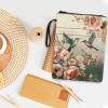 Portable Book Sleeve with Pocket, Hummingbird Floral Pattern view 3