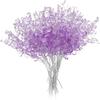 DUANxiaoyanK 50-Piece Crystal Flower Branches, Water-Drop Artificial Acrylic Flowers for DIY, Home and Wedding Decor, Purple view 1