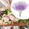 DUANxiaoyanK 50-Piece Crystal Flower Branches, Water-Drop Artificial Acrylic Flowers for DIY, Home and Wedding Decor, Purple view 3