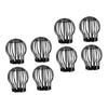 DOITOOL 8-Piece Round Black Plastic Gutter Drain Covers with Clog Prevention view 1