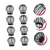 DOITOOL 8-Piece Round Black Plastic Gutter Drain Covers with Clog Prevention view 4