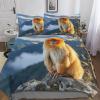 GGJJTT Monkey 3D Duvet Cover Set for Boys and Girls, Breathable Microfiber, Double 200 x 200 cm view 1