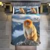 GGJJTT Monkey 3D Duvet Cover Set for Boys and Girls, Breathable Microfiber, Double 200 x 200 cm view 2