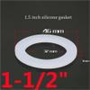 LYVQZPWLR Flat Silicone Rubber Gaskets, 10-Pack, Faucet O-Rings view 2